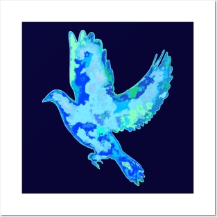 Earth Dove Silhouette Posters and Art